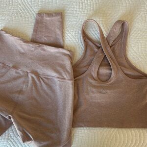 Beyond Yoga set. Light pink. Size small top. Size medium bottom.